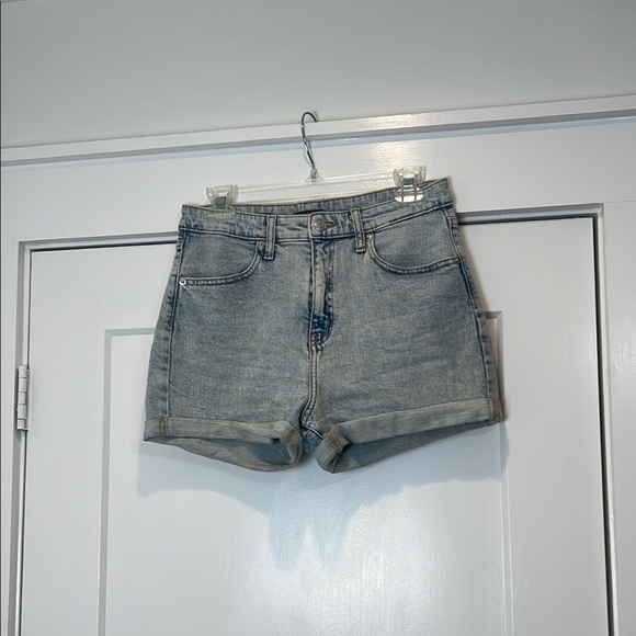 Wild Fable Blue Jean Shorts High-Waisted Cuffed size 6/28R. - Picture 1 of 7